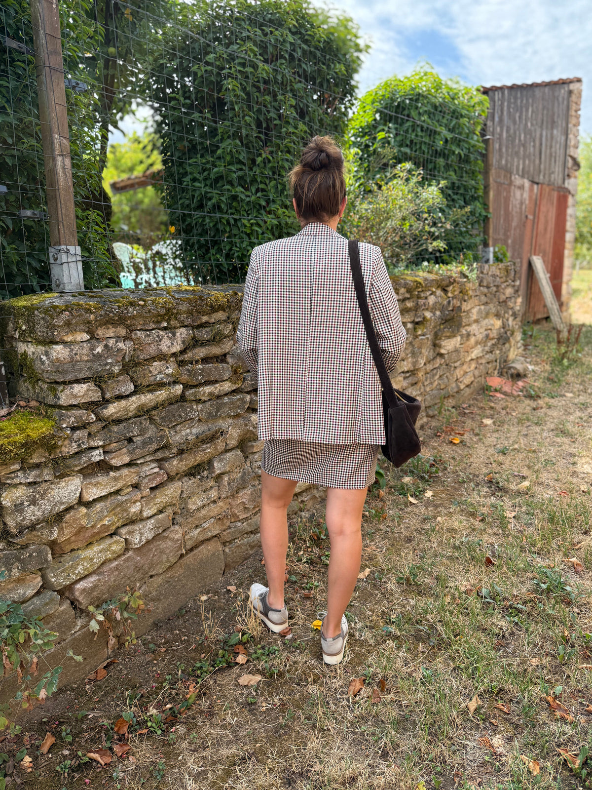 Blazer Vichy écossais