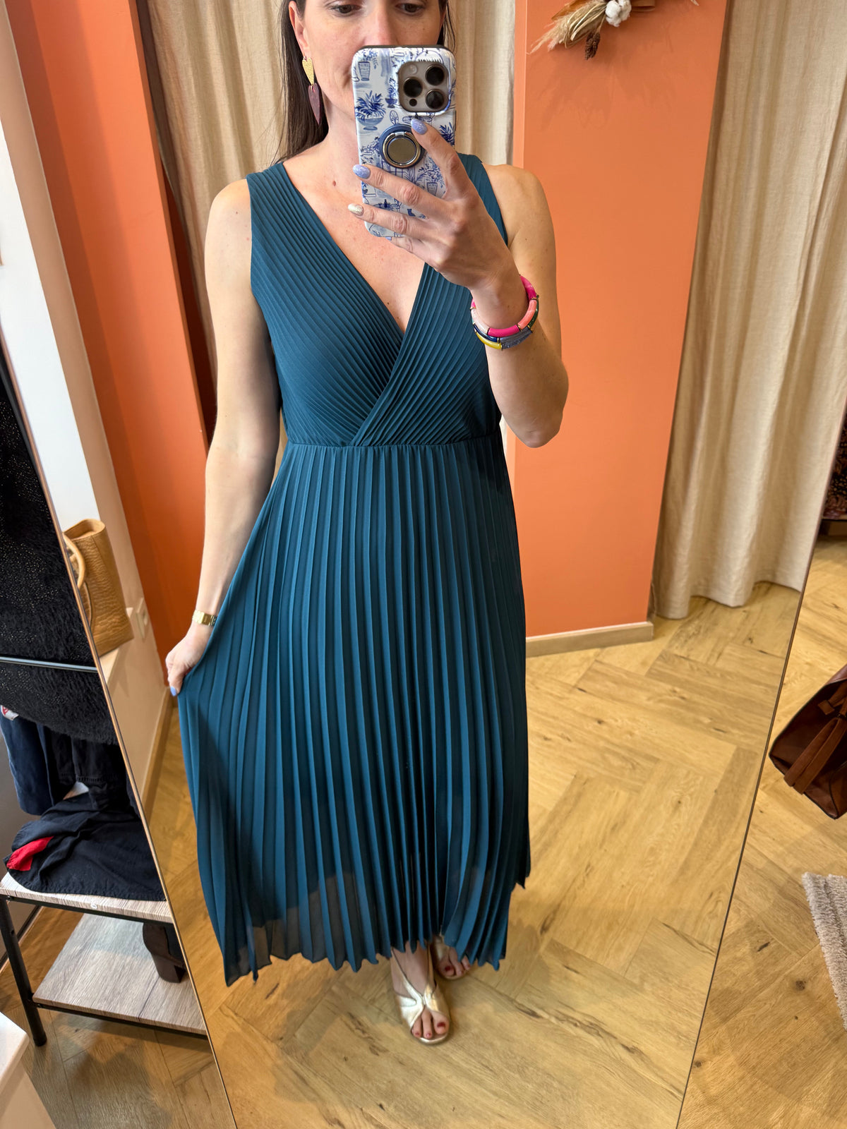 Robe cérémonie plissée