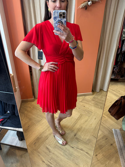 Robe courte rouge