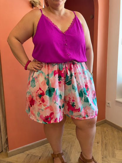 Short fleuri