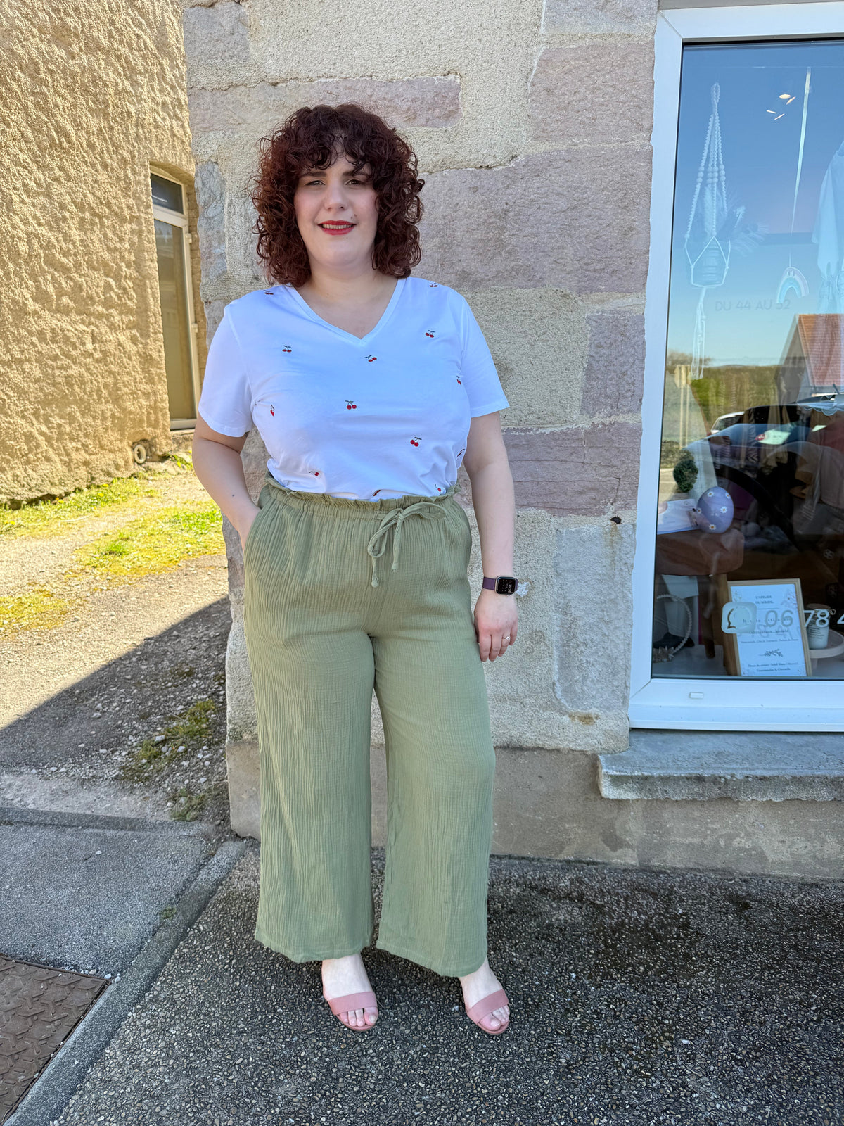 Pantalon gaz de coton