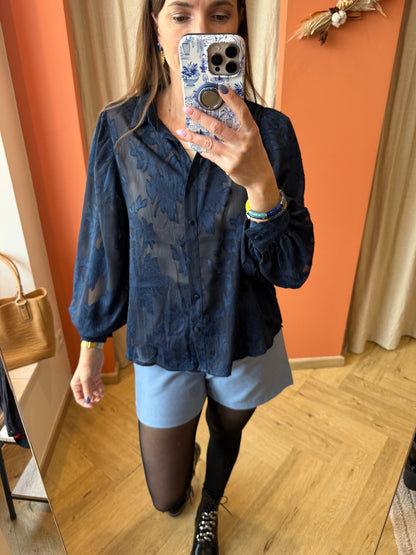 Chemisier bleu marine