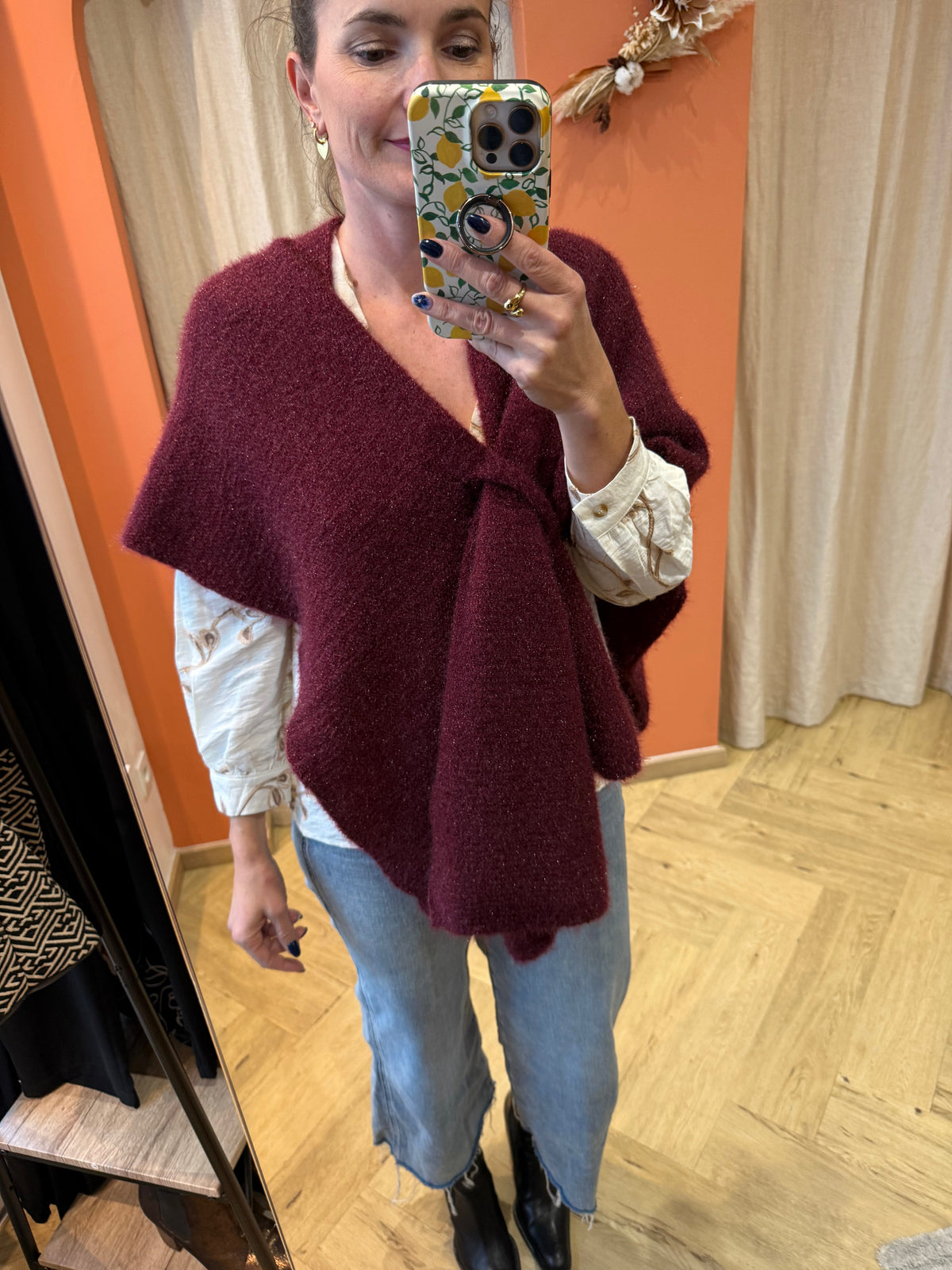 Poncho écharpe