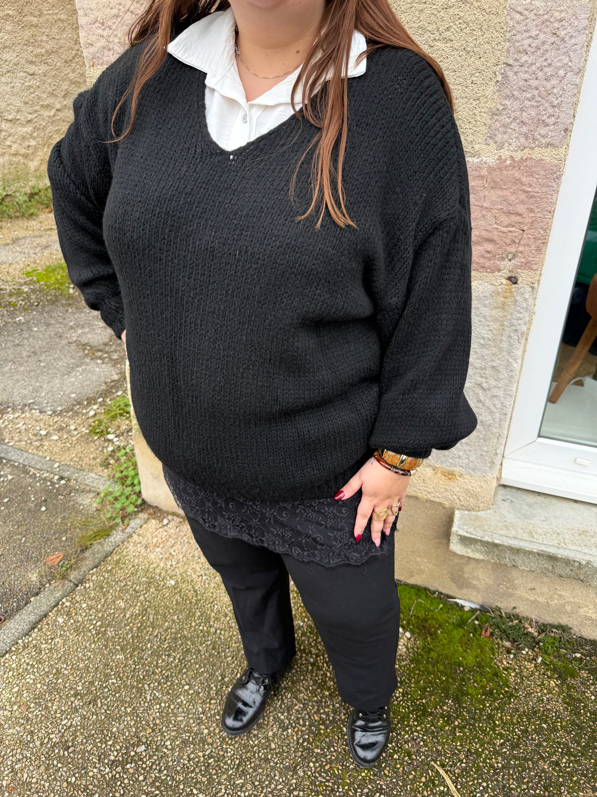 Pull dentelle