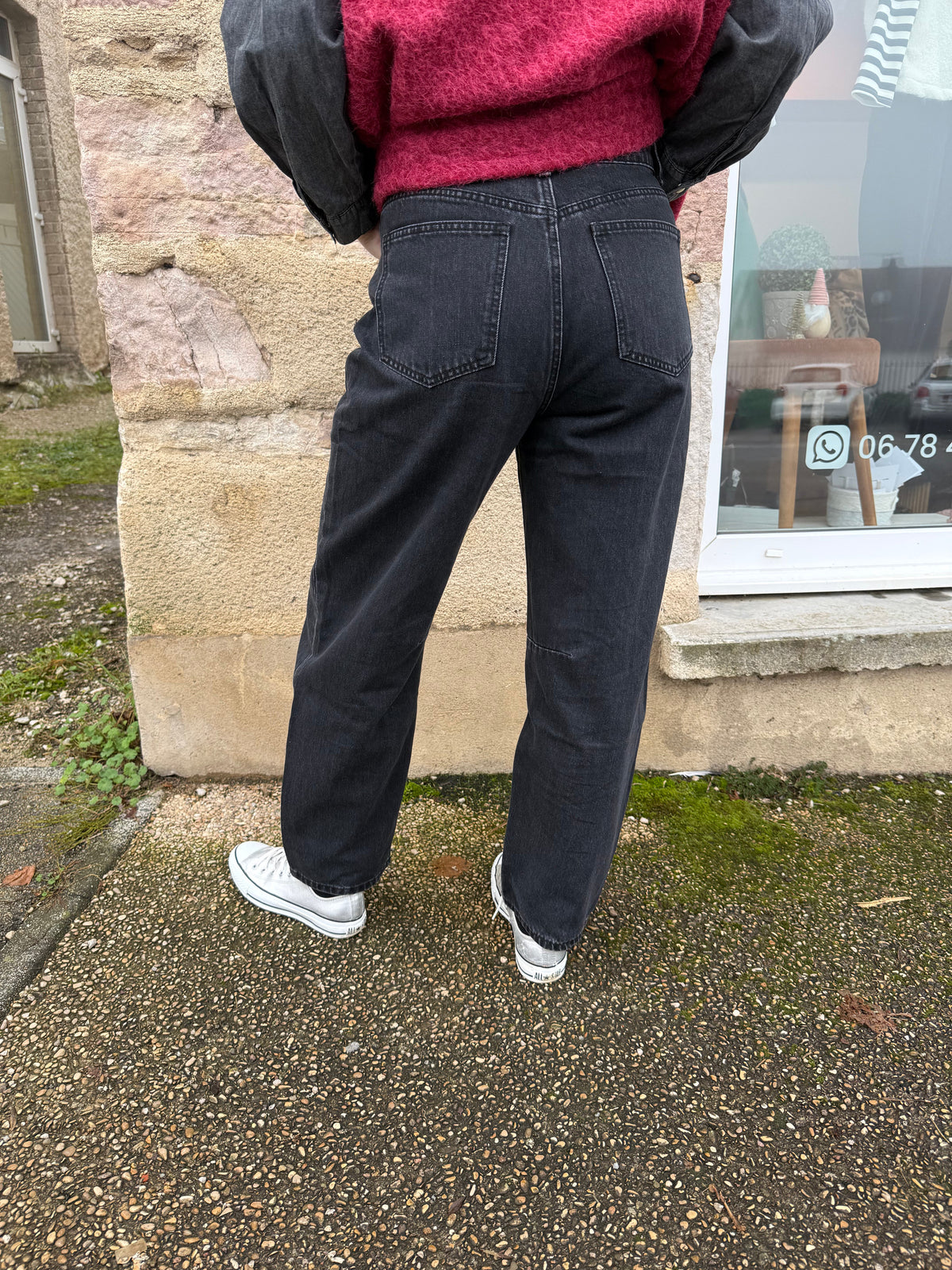 Jeans ballon brandy