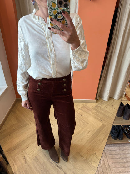 Pantalon velours Victorine