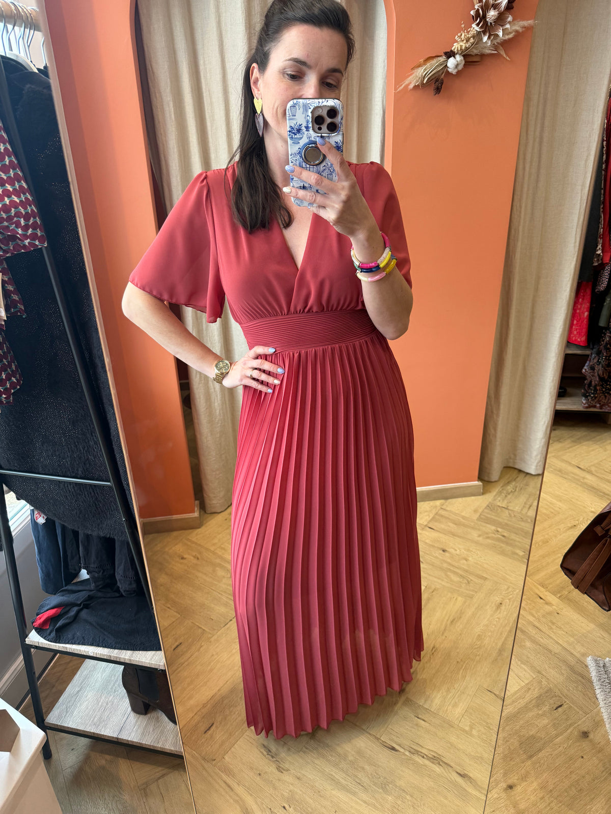 Robe vieux rose
