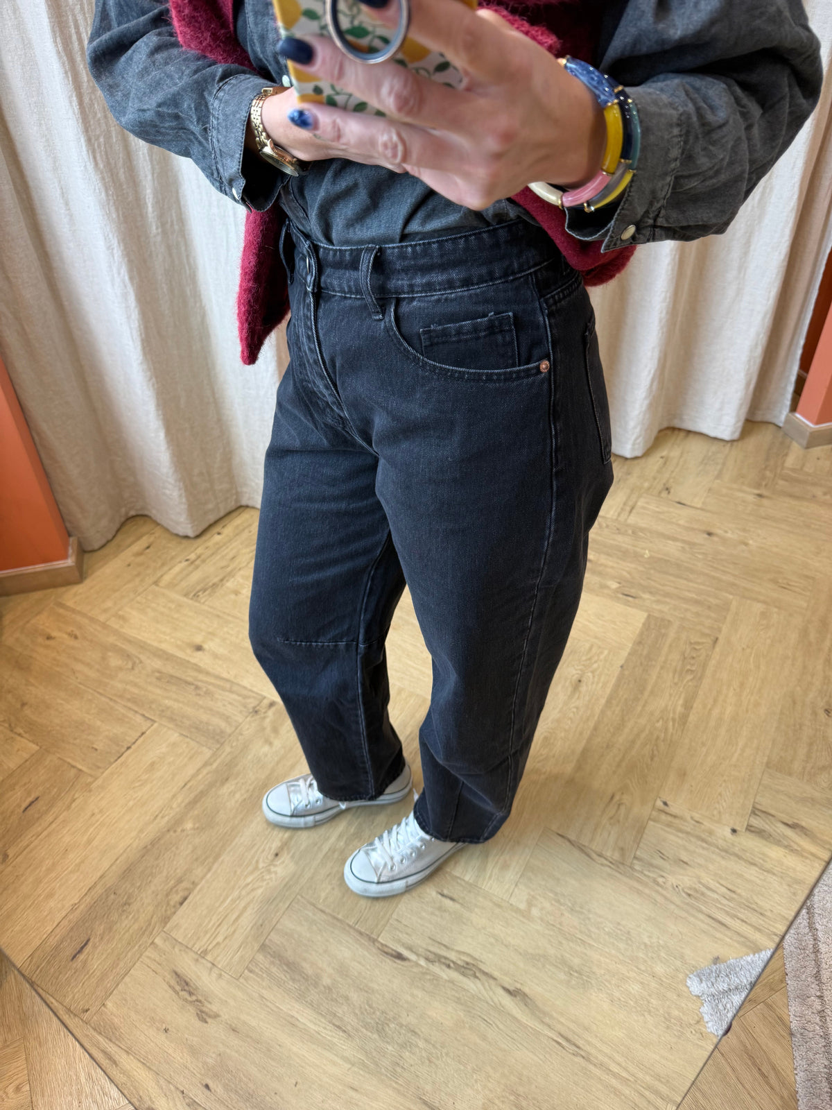 Jeans ballon brandy