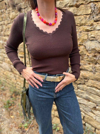 Pull vagues 2 couleurs