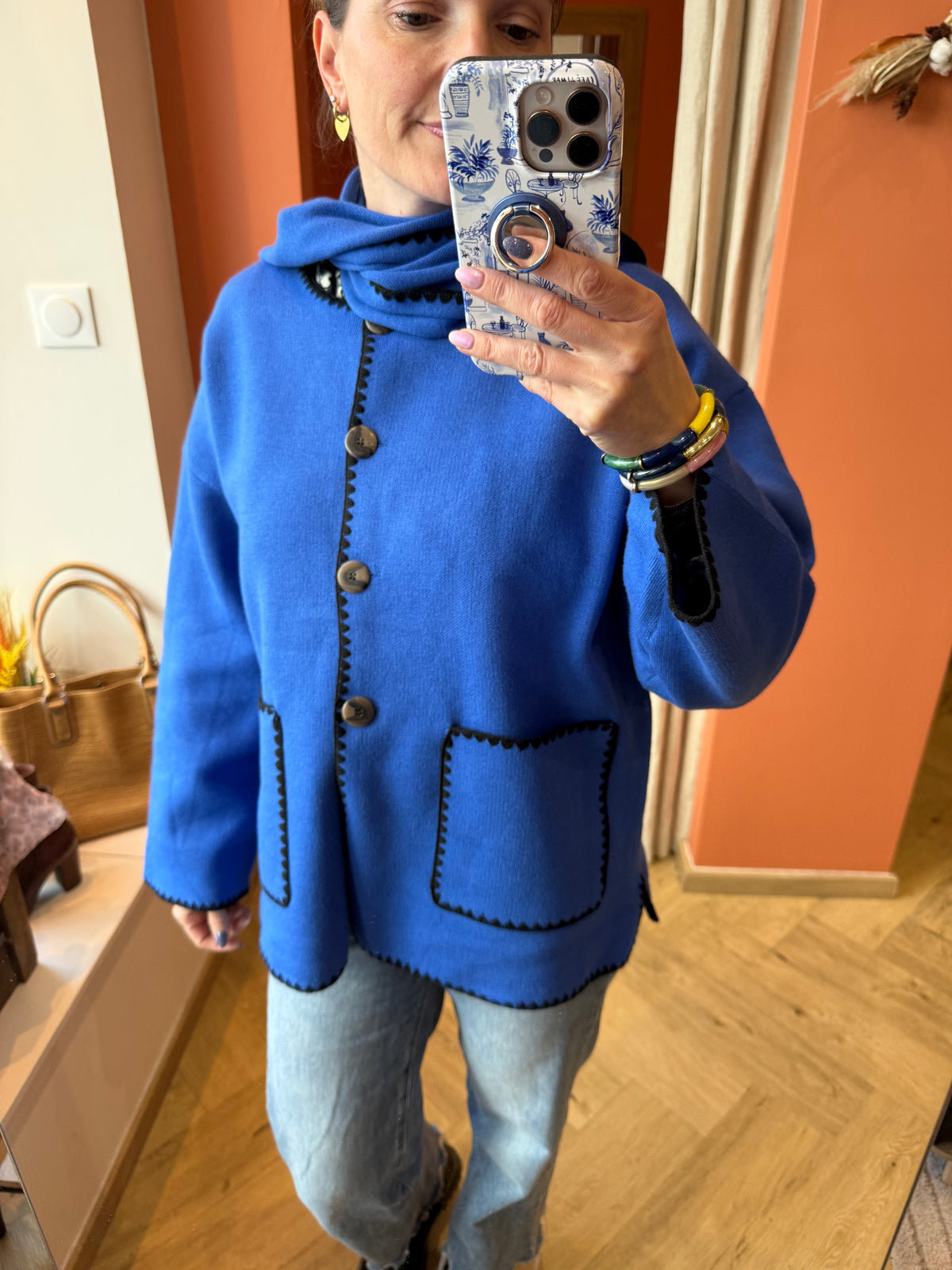 Gilet bleu roi