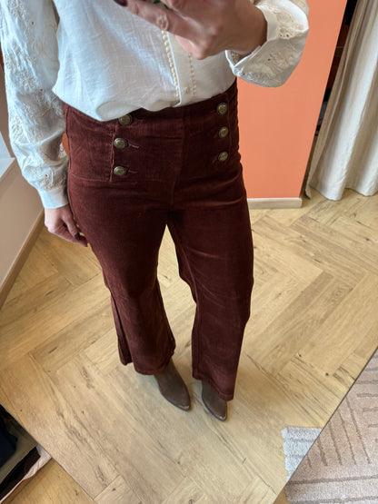 Pantalon velours Victorine
