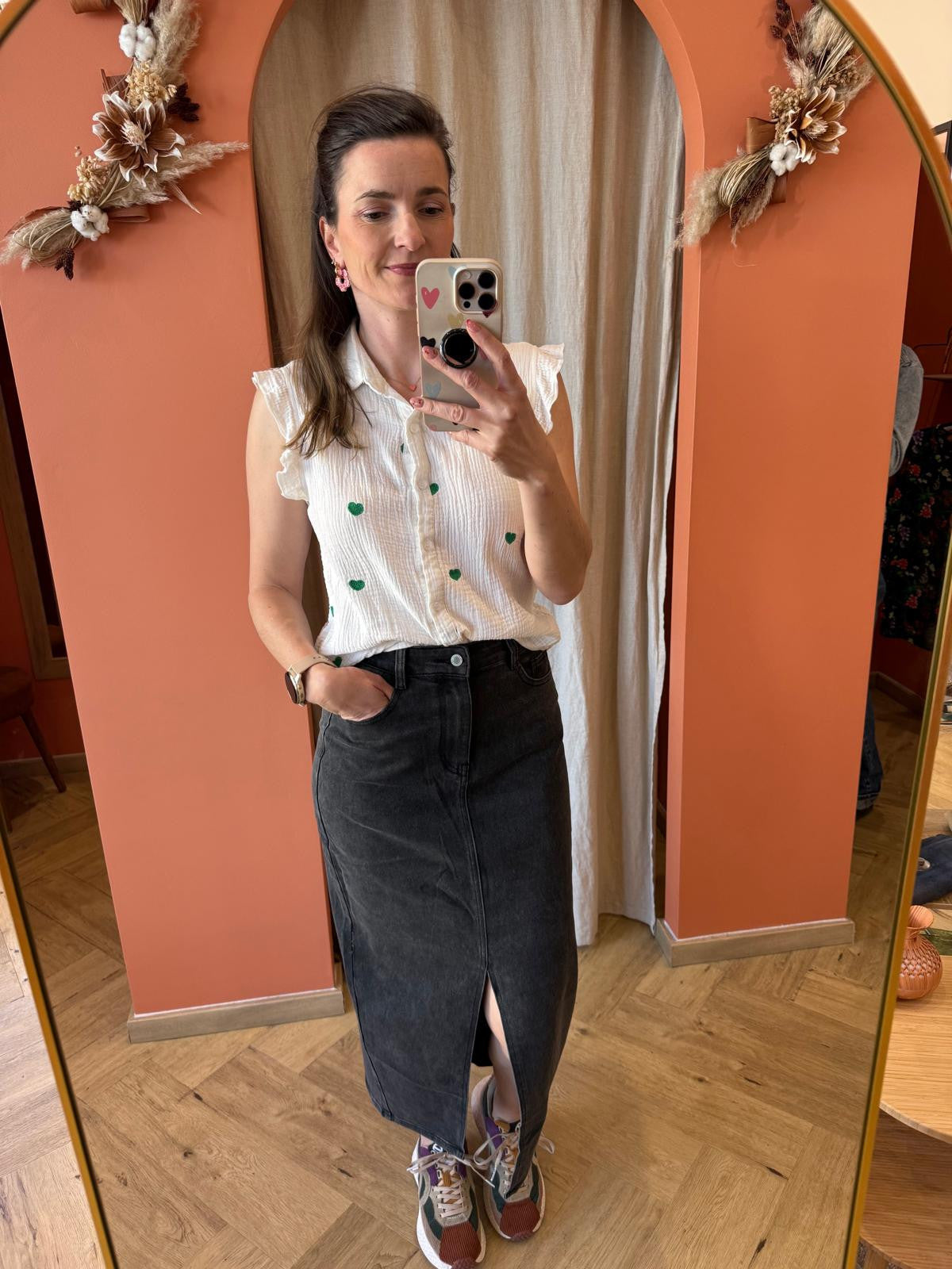 Jupe en jeans noire redial