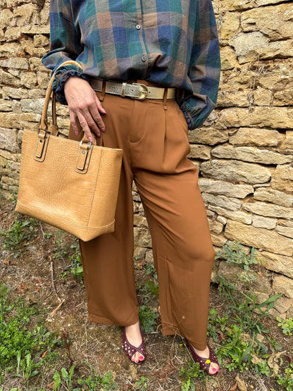 Pantalon tailleur 2 coloris