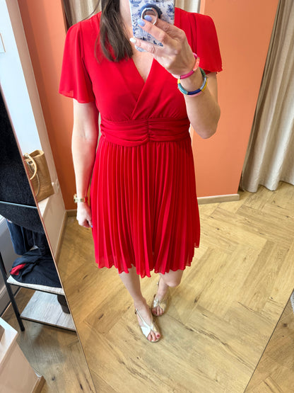Robe courte rouge