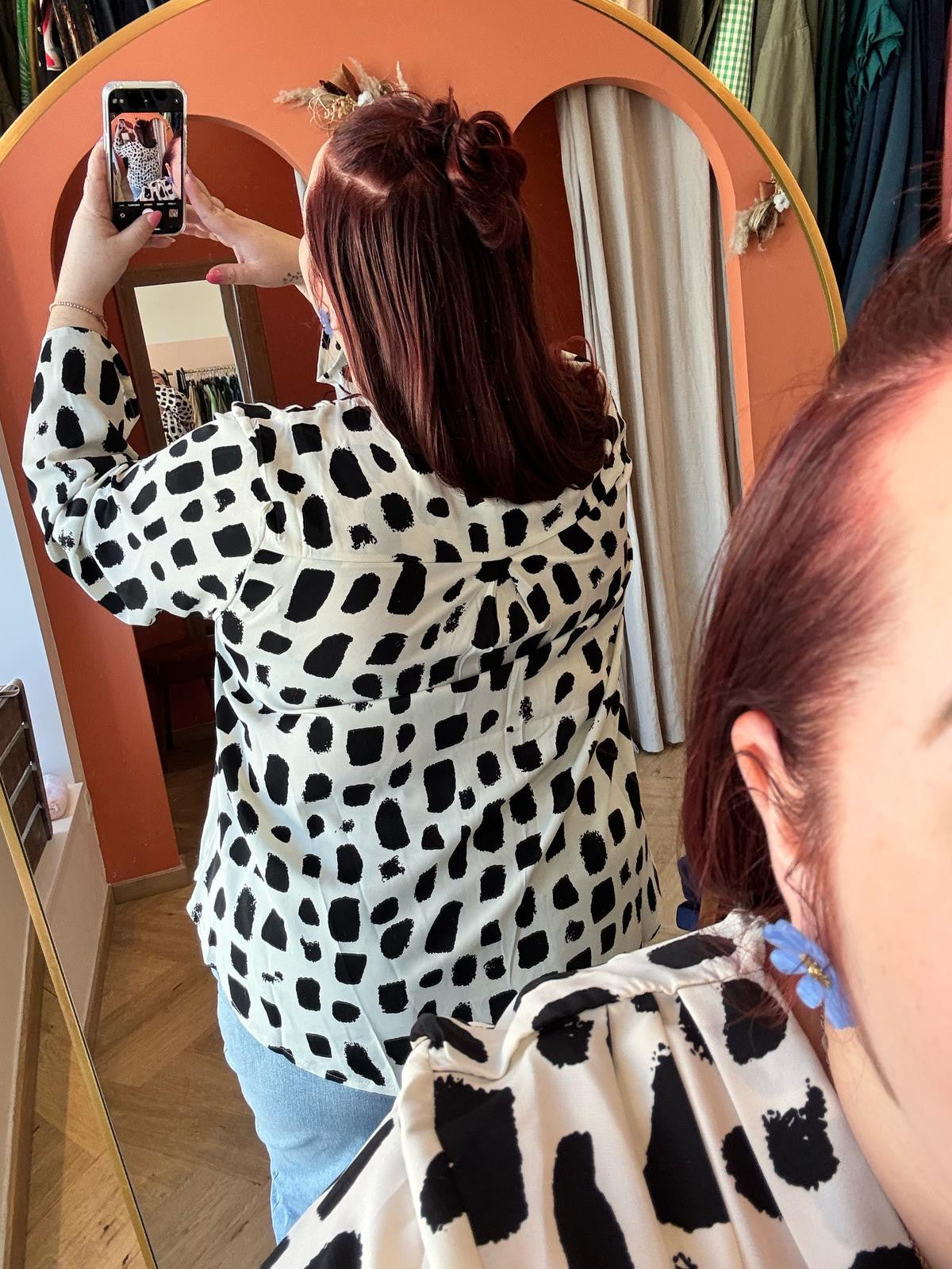 Chemise Curvy Noire et blanche