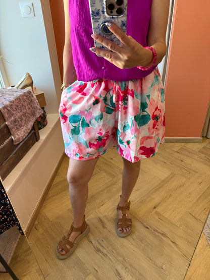 Short fleuri