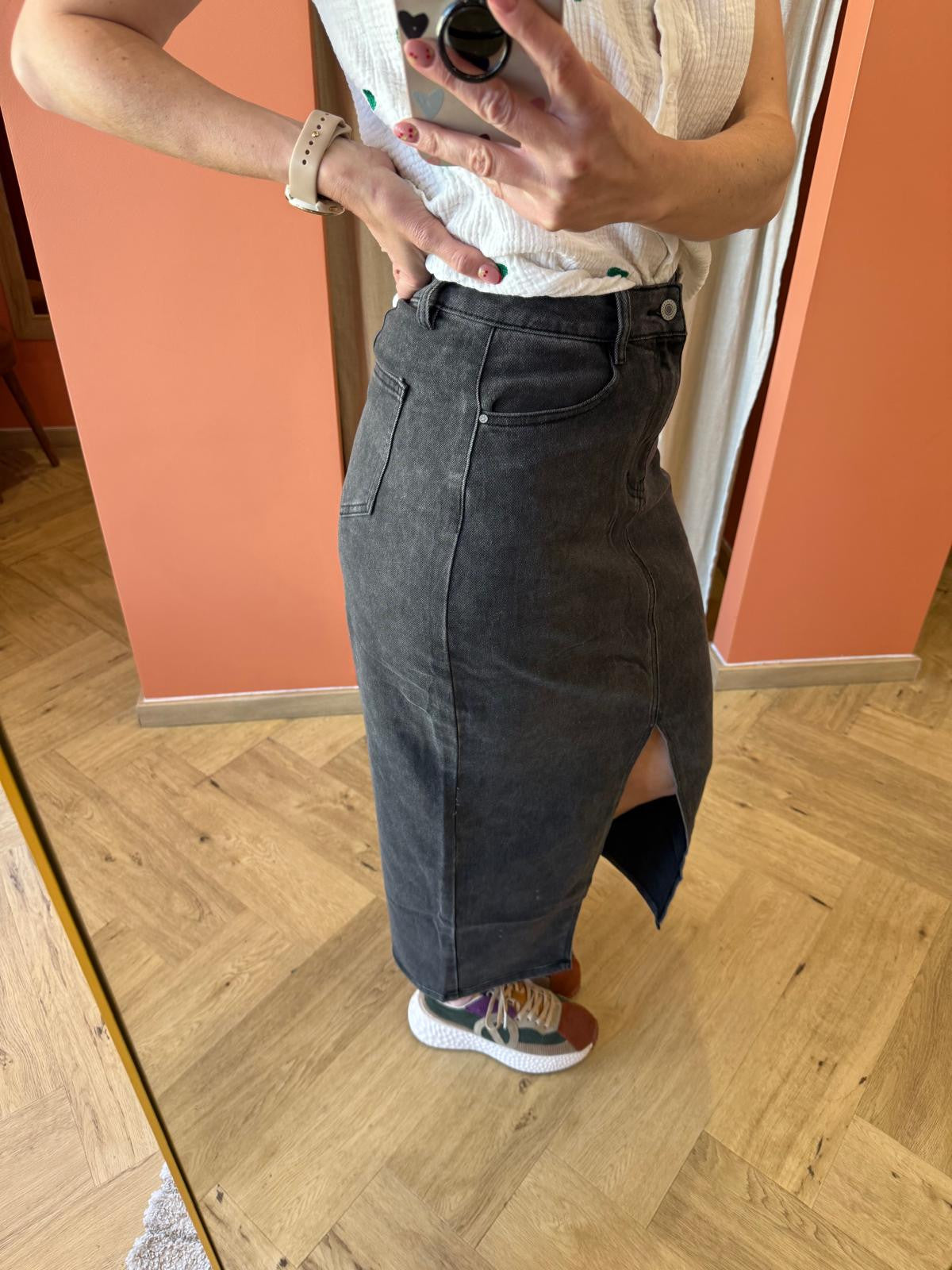 Jupe en jeans noire redial