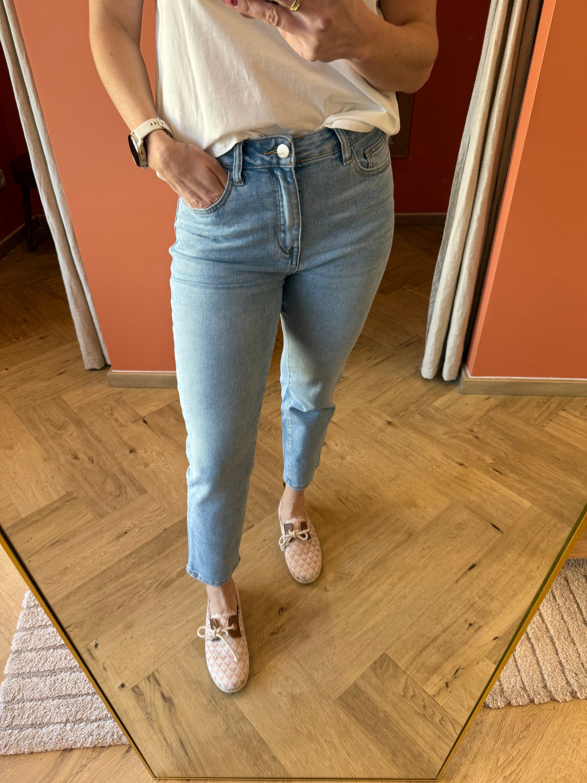 Jeans REDIAL mom bleu clair