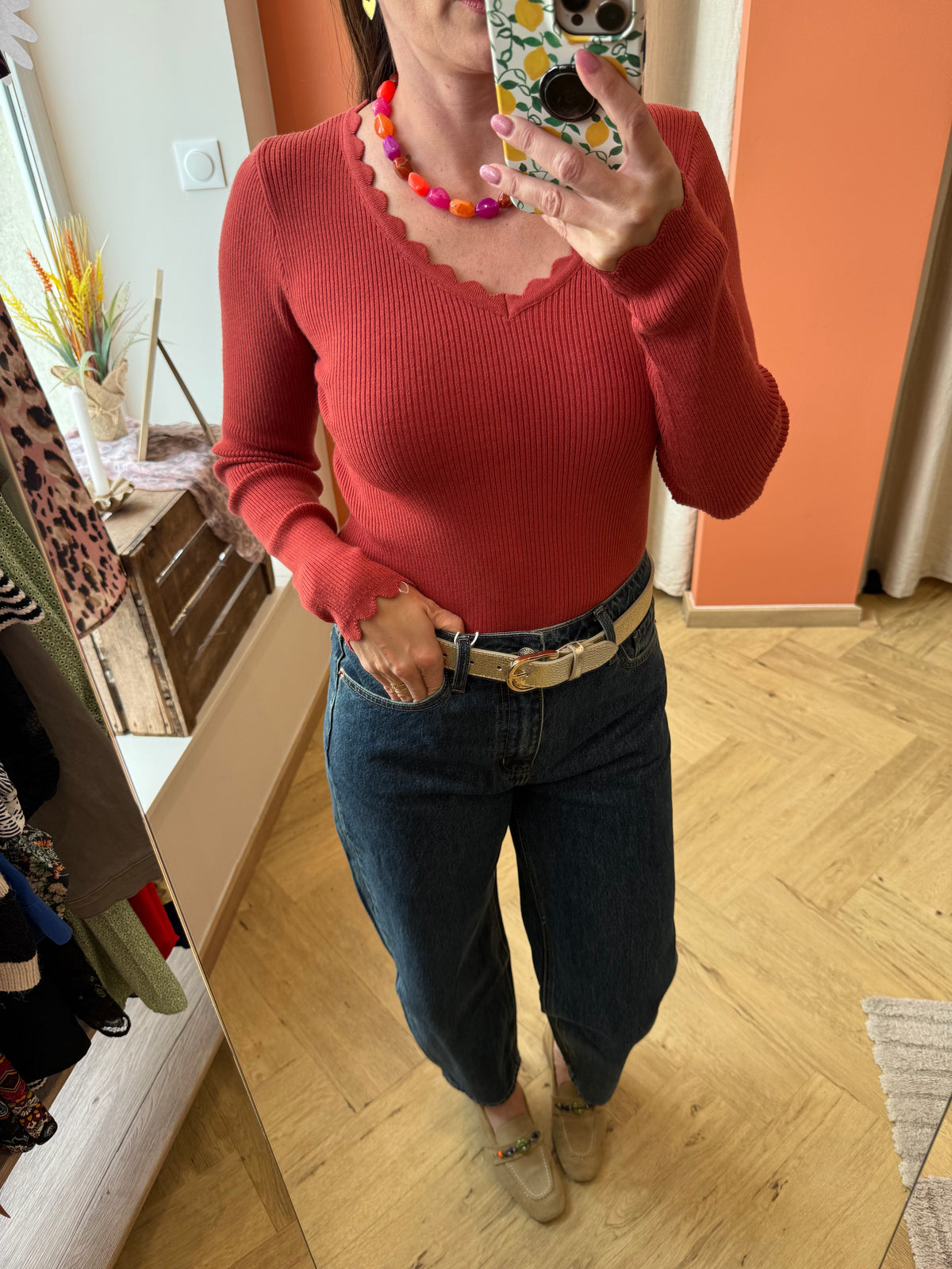 Pull vagues 2 couleurs