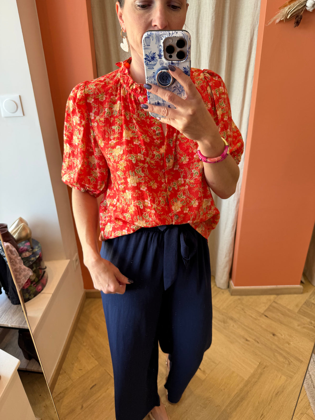 Blouse fleurie