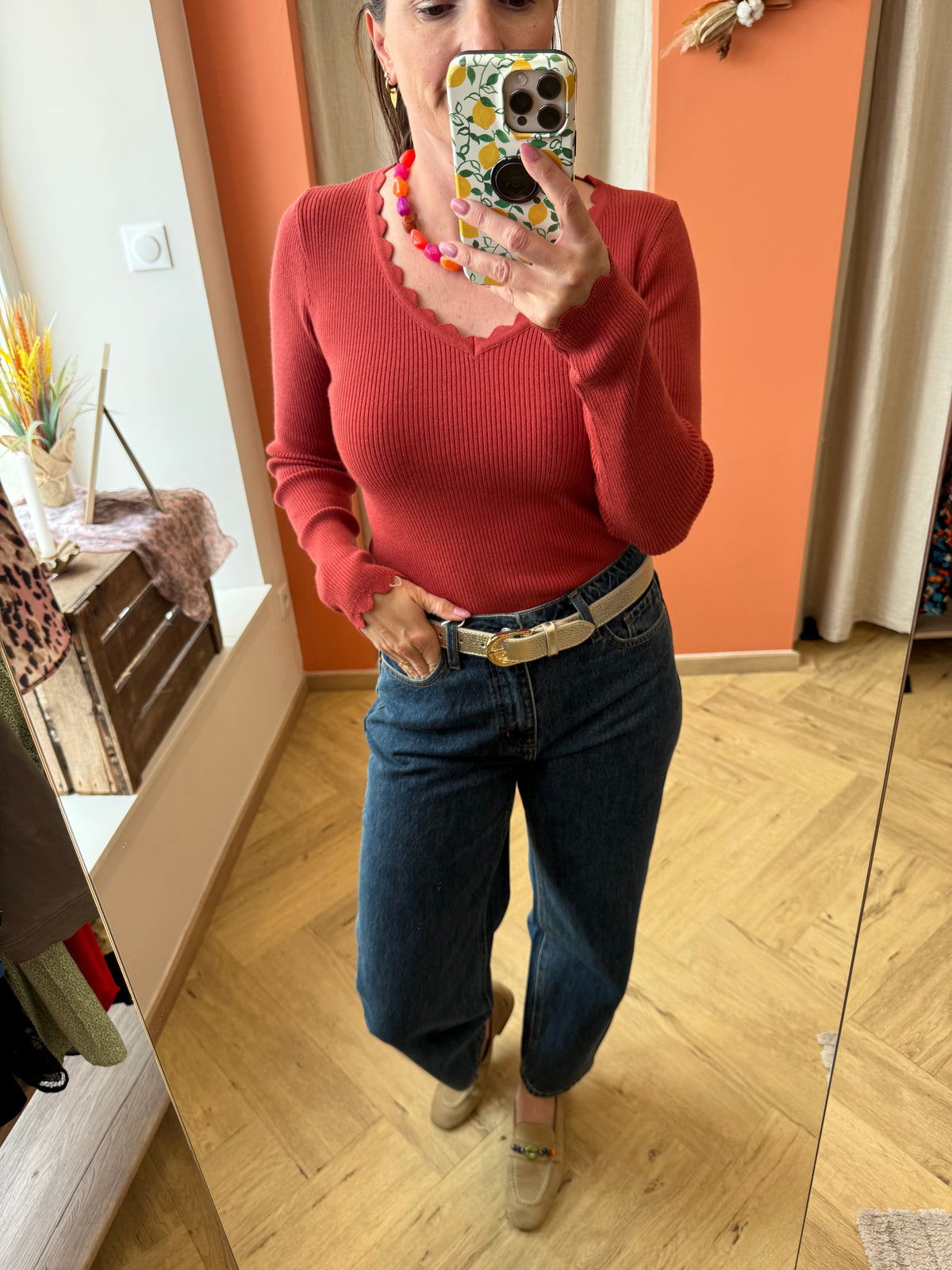 Pull vagues 2 couleurs