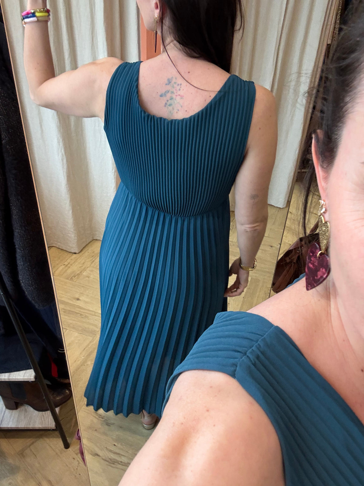 Robe cérémonie plissée