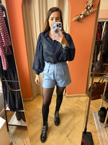 Chemisier bleu marine