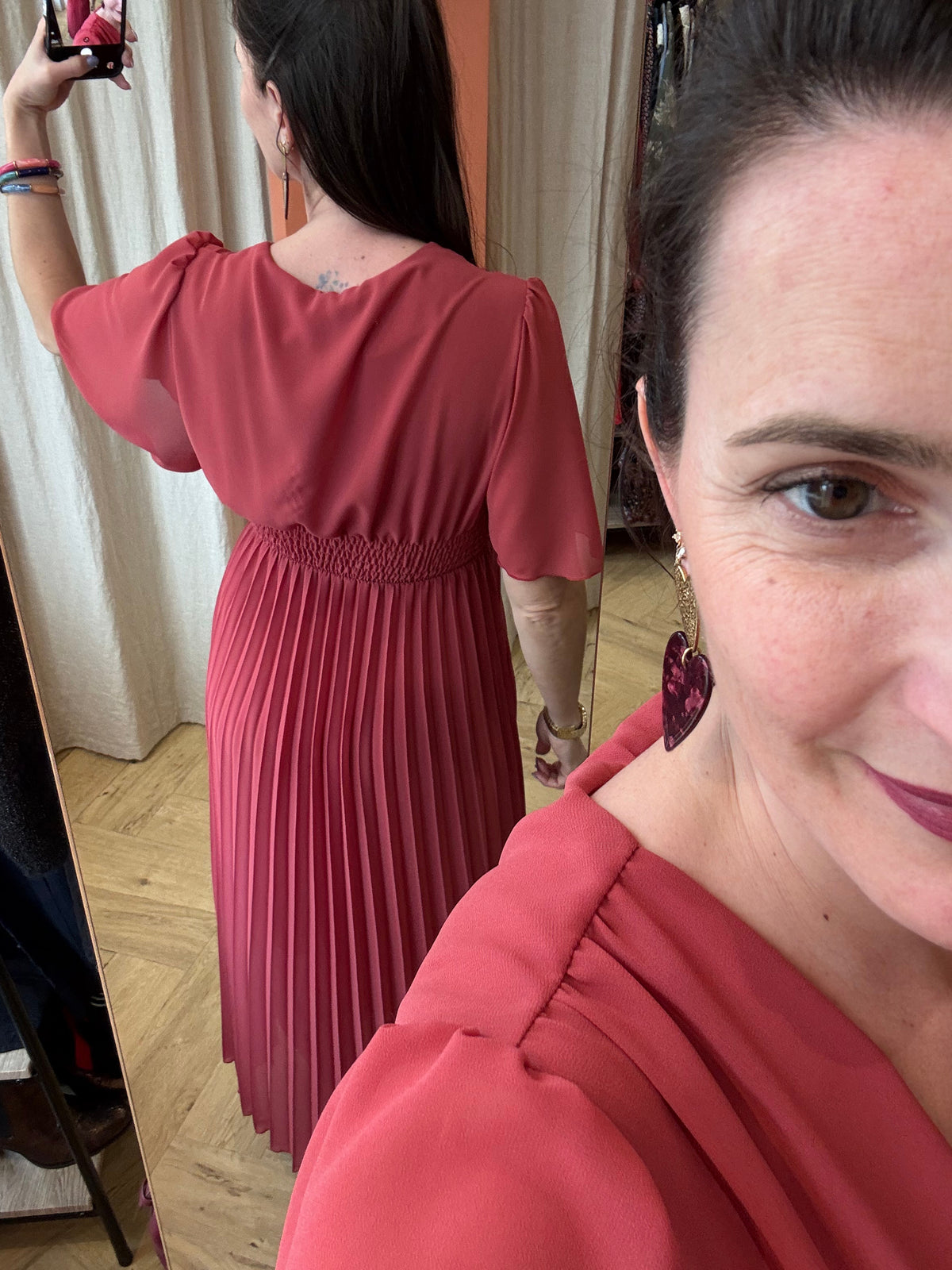 Robe vieux rose