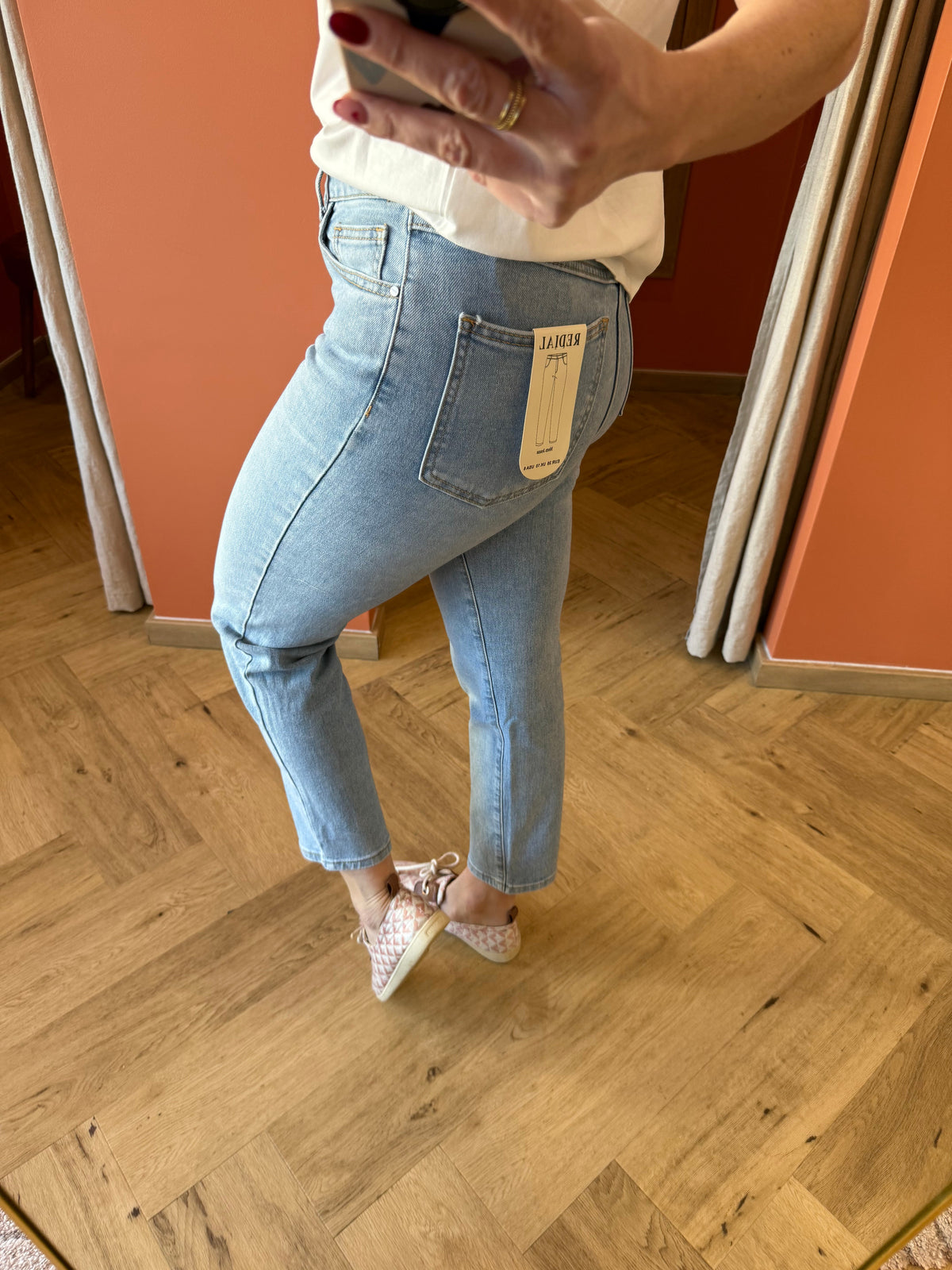 Jeans REDIAL mom bleu clair