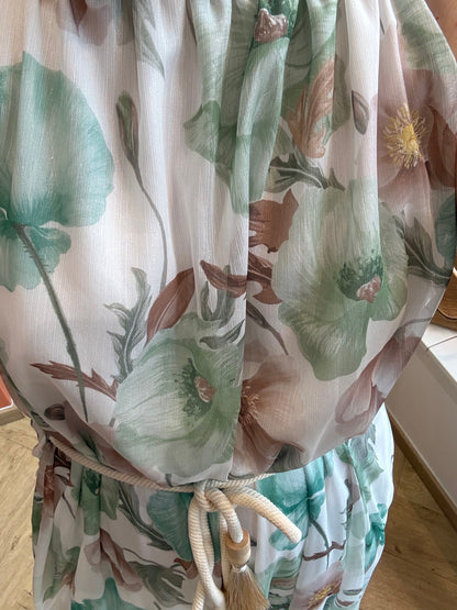 Robe longue fleurie
