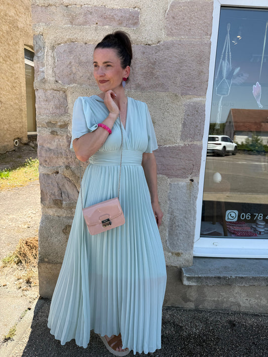Robe vert sauge de cérémonie