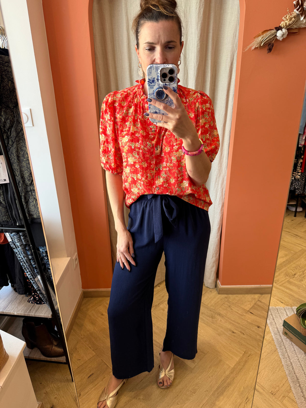 Blouse fleurie