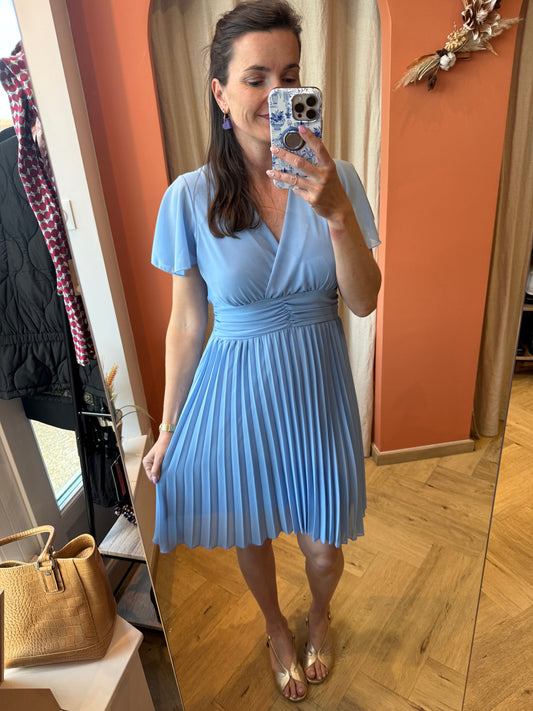 Robe cérémonie bleu ciel