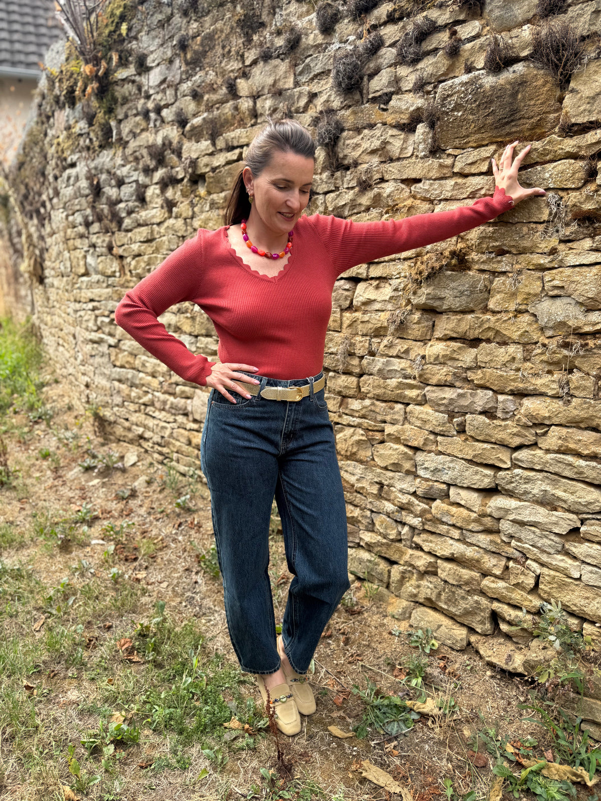 Pull vagues 2 couleurs