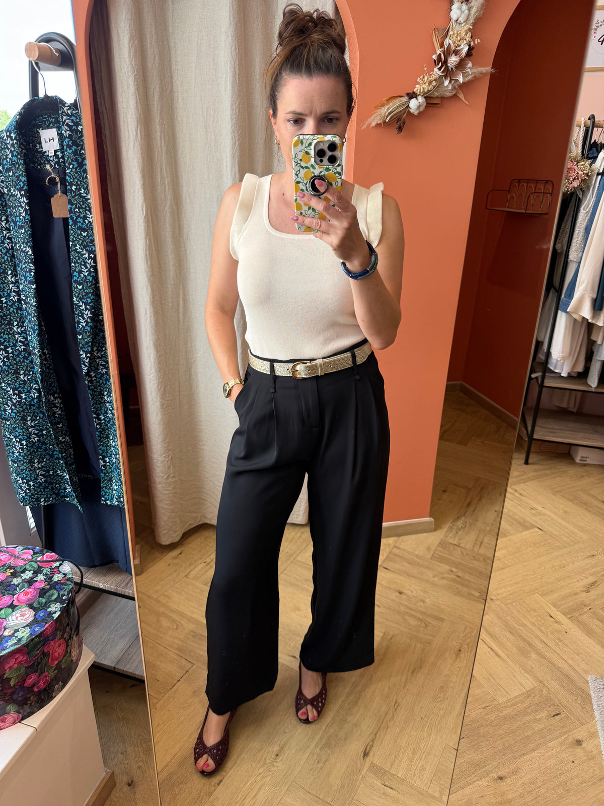Pantalon tailleur 2 coloris