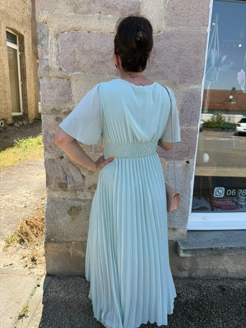 Robe vert sauge de cérémonie
