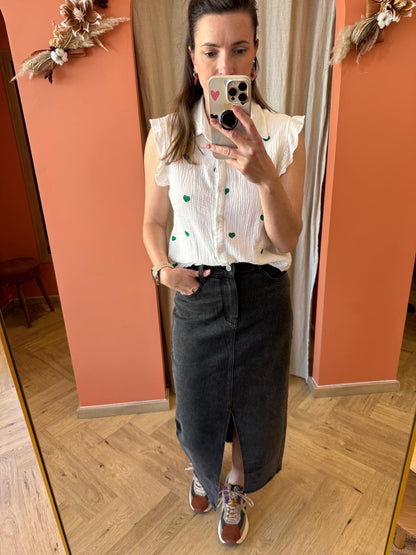 Jupe en jeans noire redial
