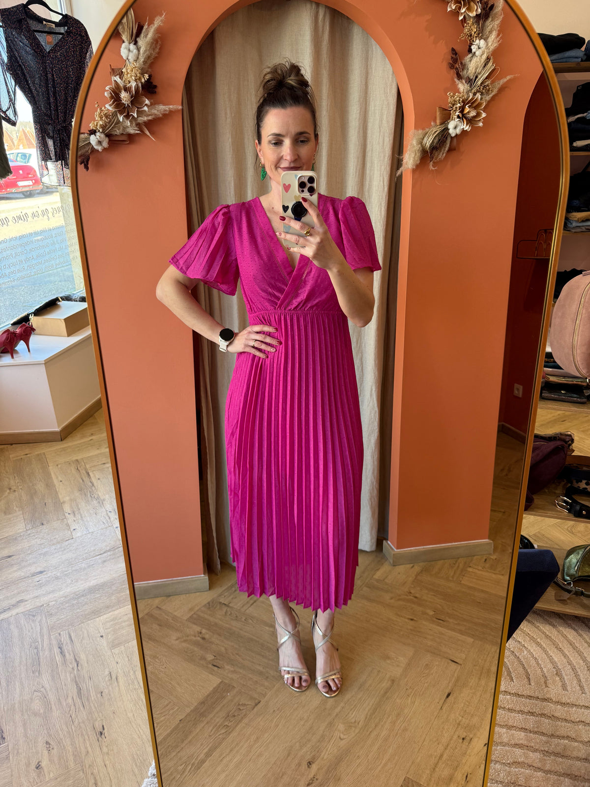 Robe de cérémonie fushia