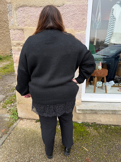 Pull dentelle