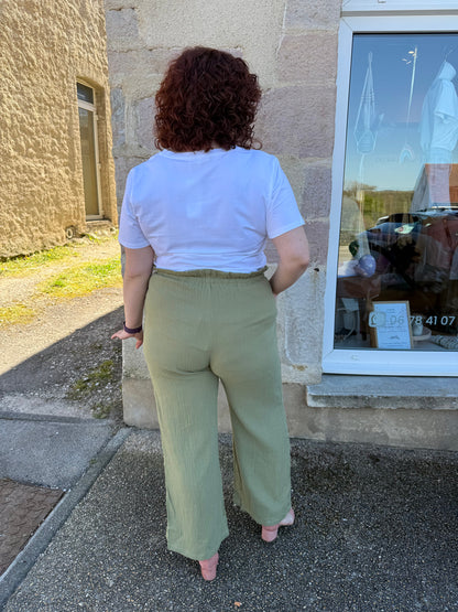 Pantalon gaz de coton