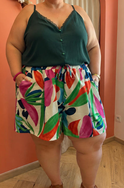 Short fleuri