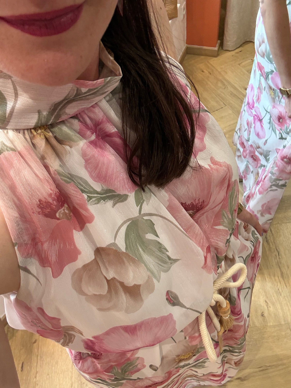 Robe longue fleurie