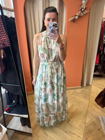 Robe longue fleurie
