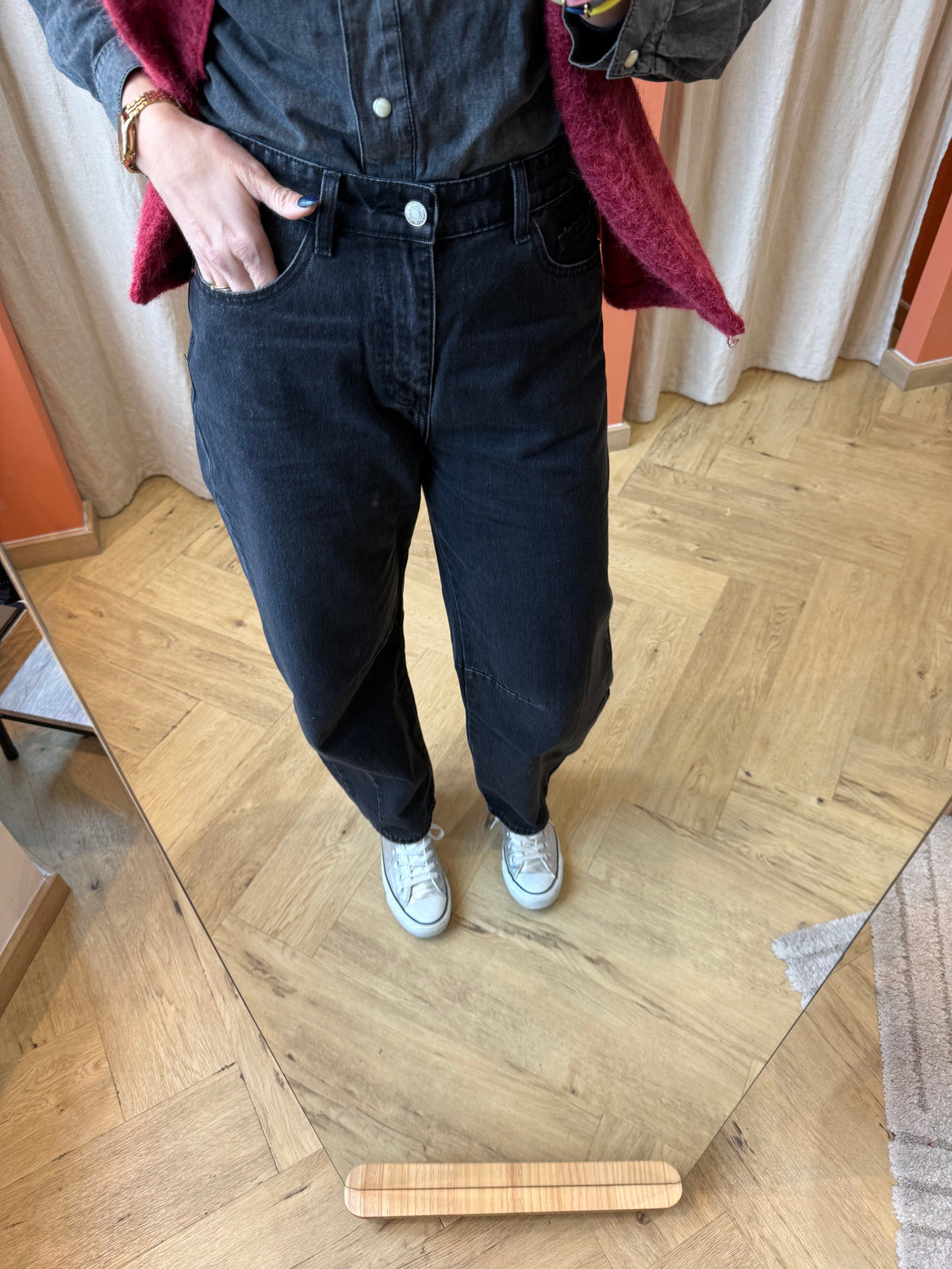 Jeans ballon brandy