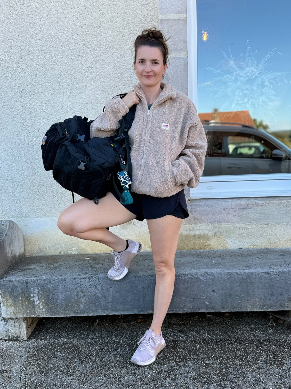 Polaire Annette, polaire sherpa beige – vue 3