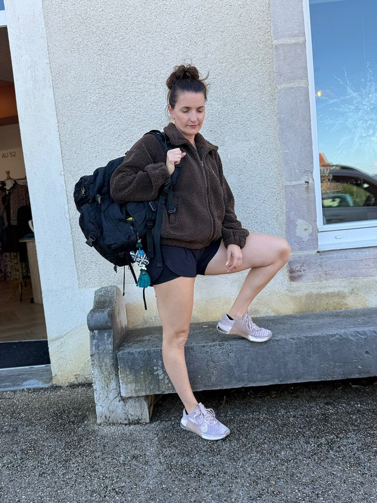 Polaire Choco, polaire sherpa chocolat – vue 4