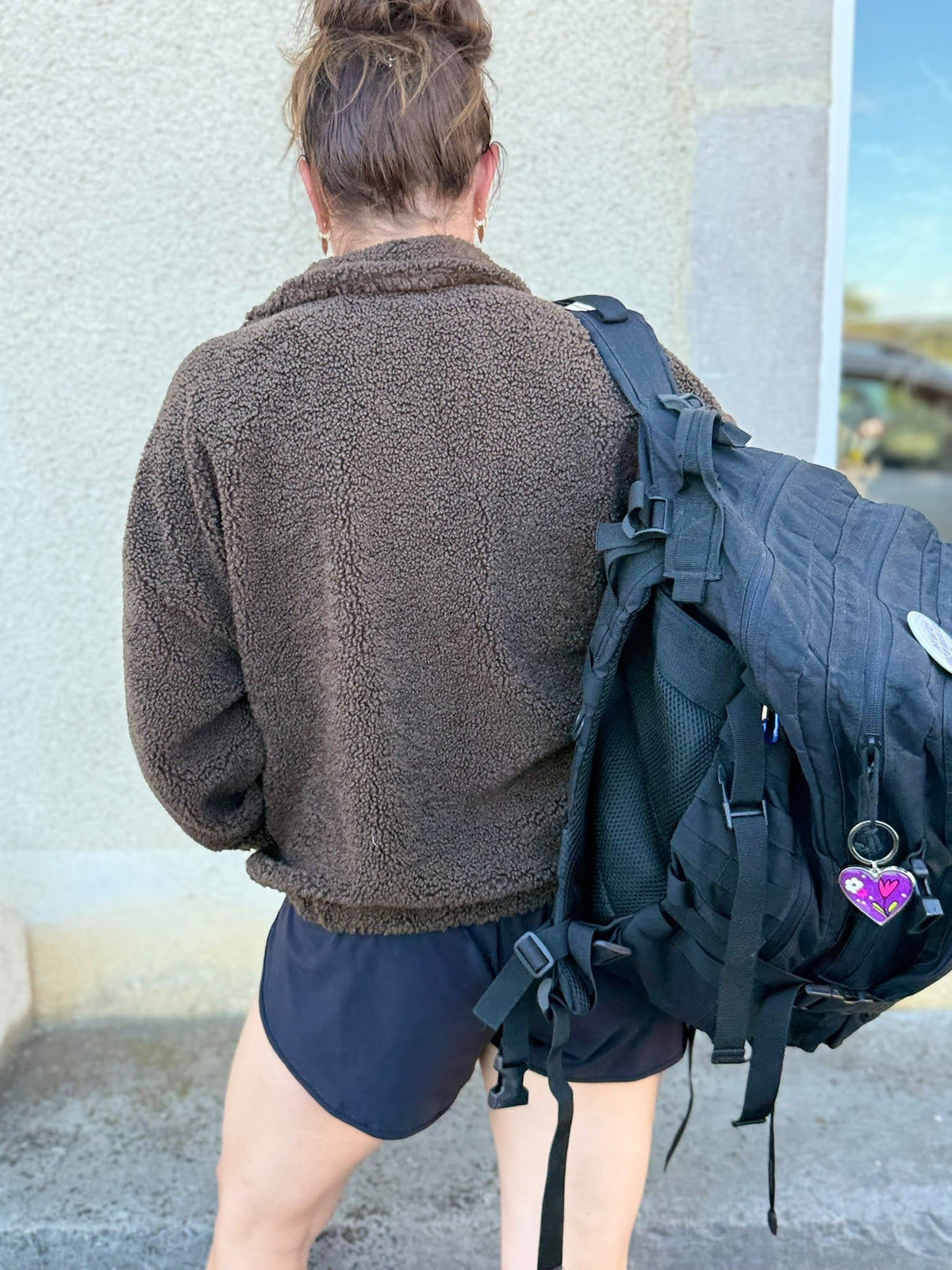 Polaire Choco, polaire sherpa chocolat – vue 5